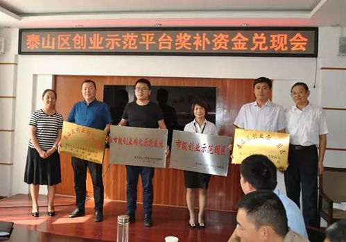 泰山區(qū)兌現(xiàn)創(chuàng)業(yè)扶持資金318萬 這個創(chuàng)業(yè)孵化基地,一次性獎補(bǔ)了200萬